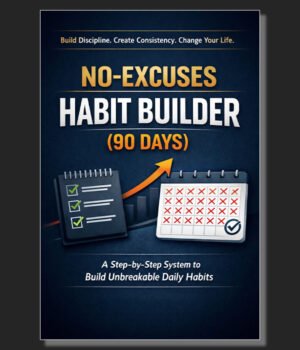 No-Excuses Habit Builder (90 Days) – Build Discipline & Habits